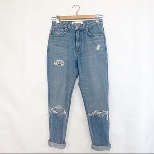 Reformation Cigarette Boyfriend High-rise Jeans